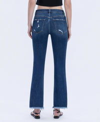 Frayed Hem Flare Jeans