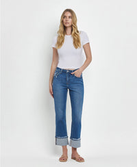 Victoria Cuffed Straight Jeans