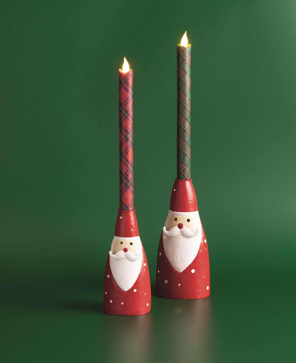 Santa Light Up Taper Holder