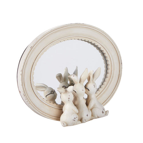 Mirror with Rabbits