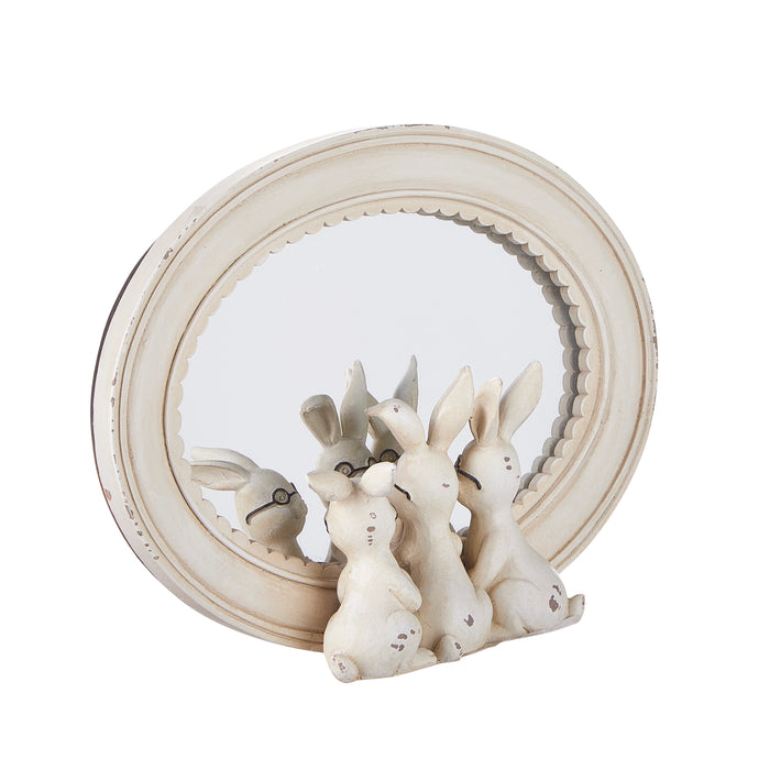 Rabbits with Glasses Mirror