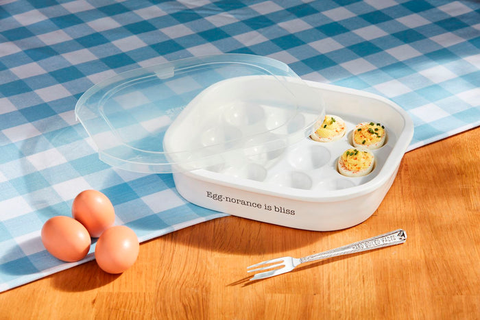 Lidded Deviled Egg Tray