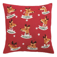 Reindeer Names Pillow