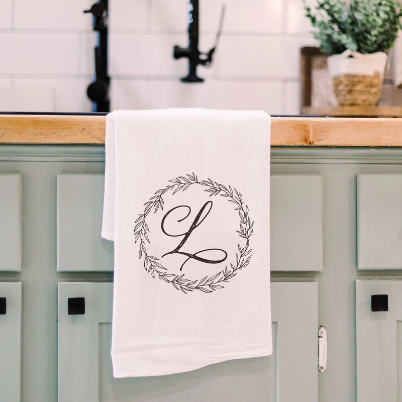 Monogrammed Tea Towel