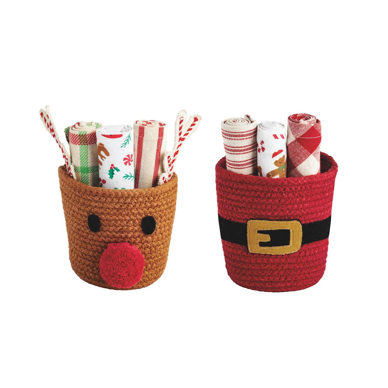 Christmas Towel Basket