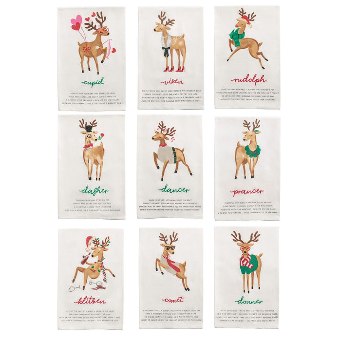 Reindeer Poem Towel