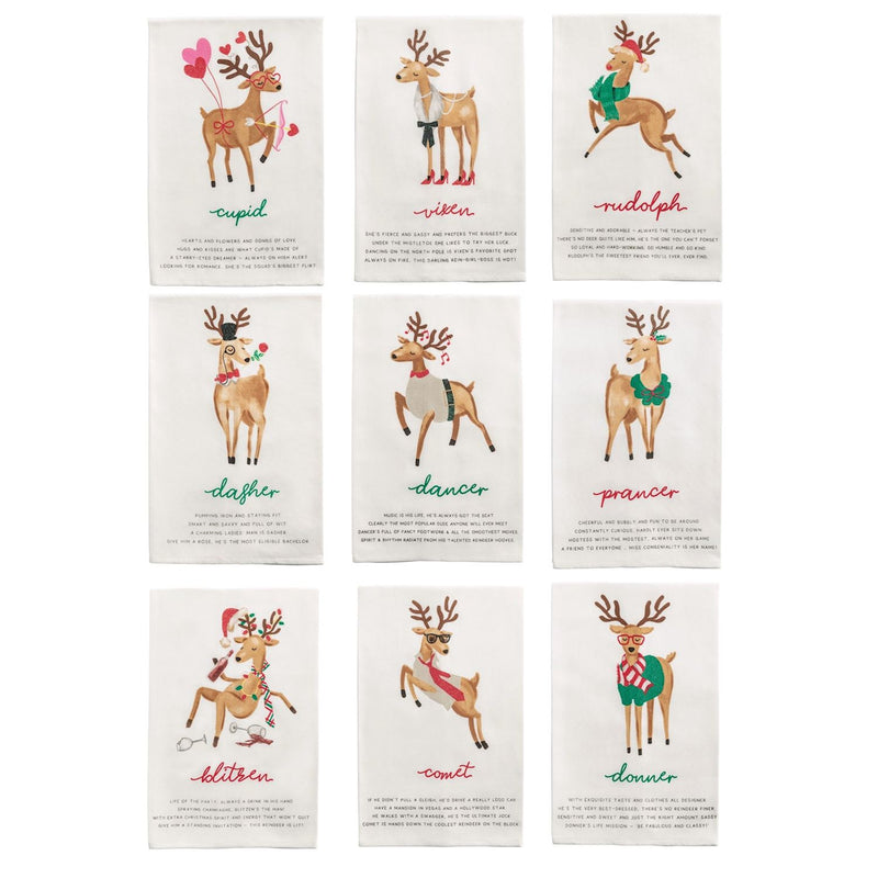 Reindeer Poem Towel