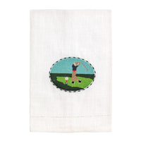 Golf Needlepoint Towel