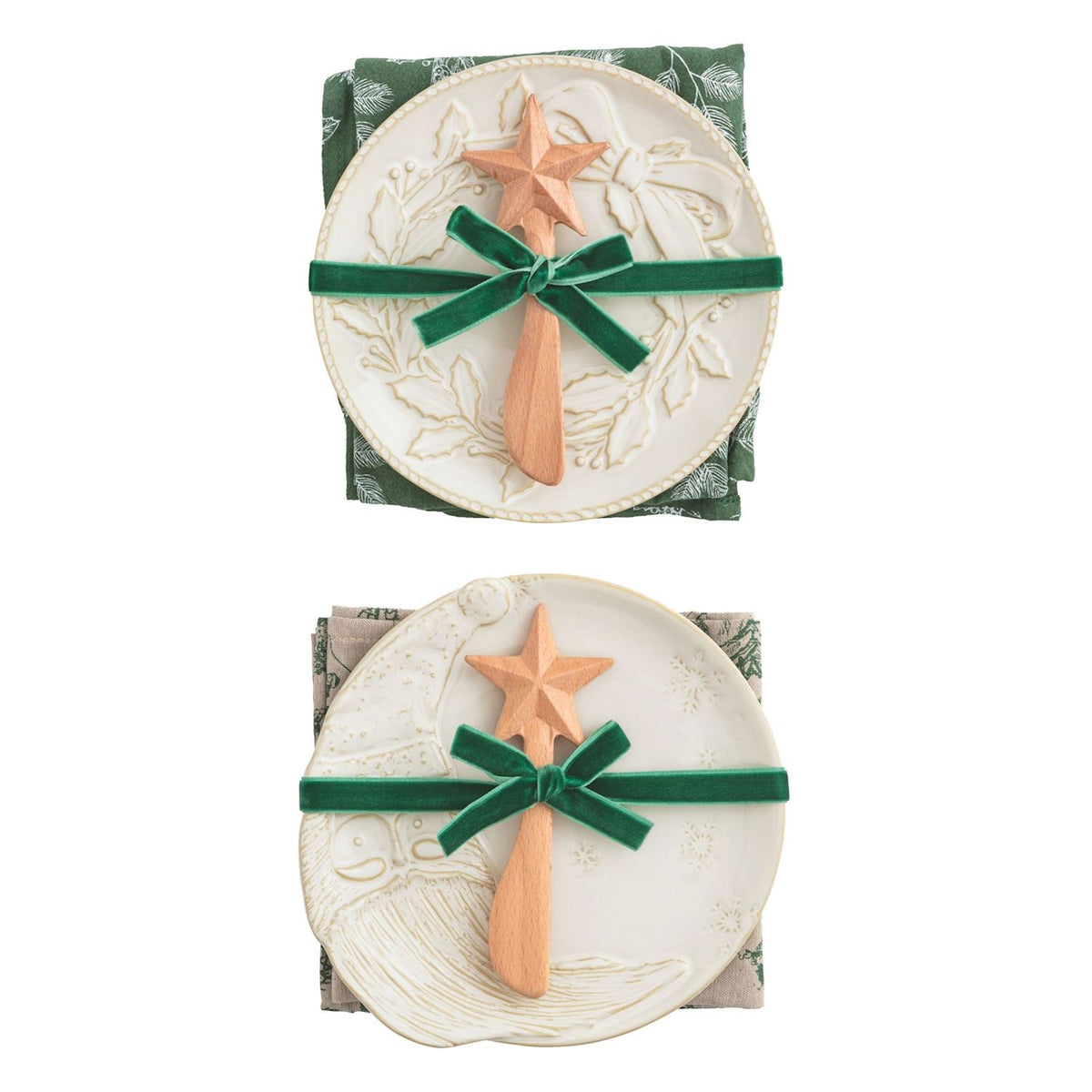 Christmas Appetizer Plate Set