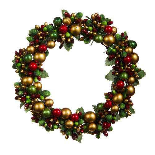 Beaded Berry Mini Wreath