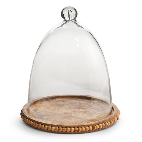 Wood Tray with Cloche