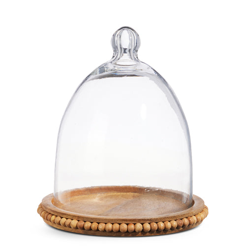 Wood Tray with Cloche