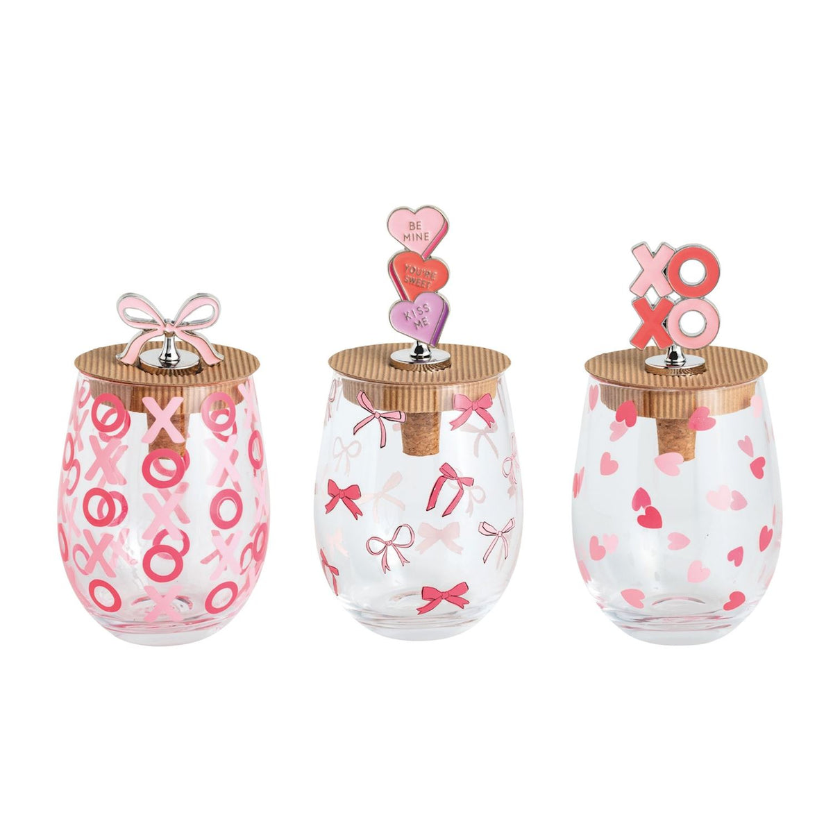 Valentine Wine Glass Set