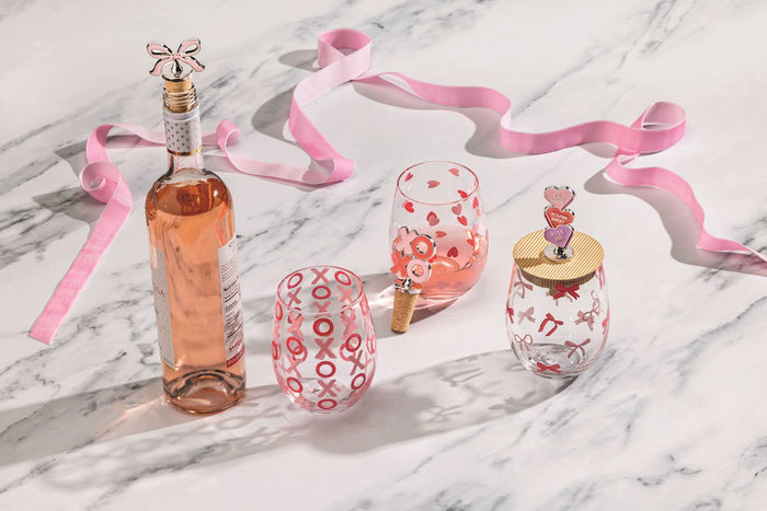 Valentine Wine Glass Set