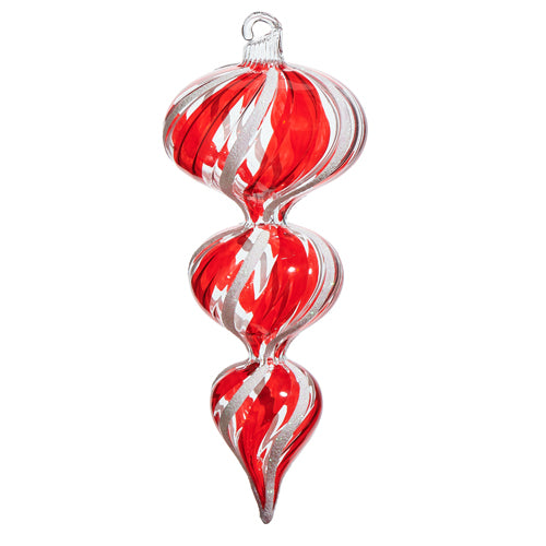 Peppermint Finial Ornament