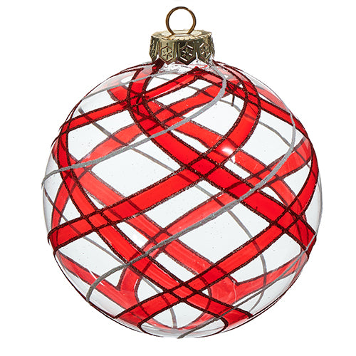 Peppermint Ball Ornament