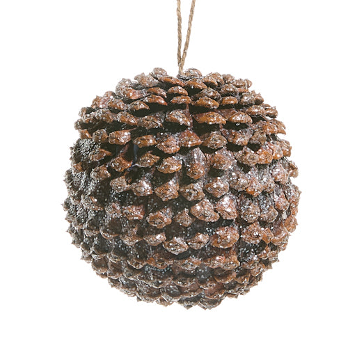 Iced Pinecone Ornament