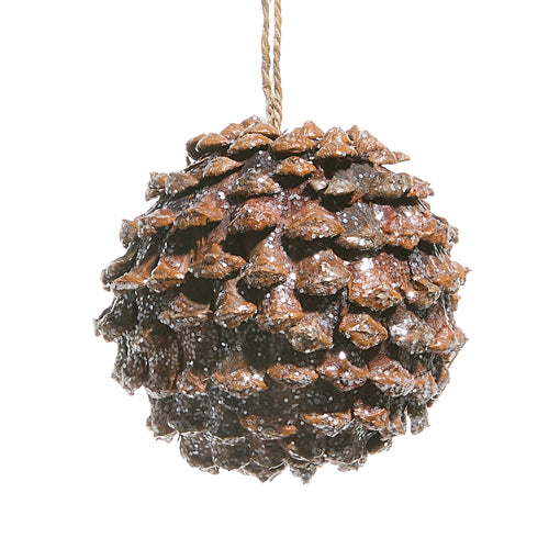Iced Pinecone Ornament