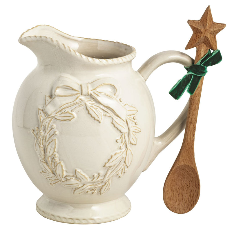Christmas Wreath Pitcher