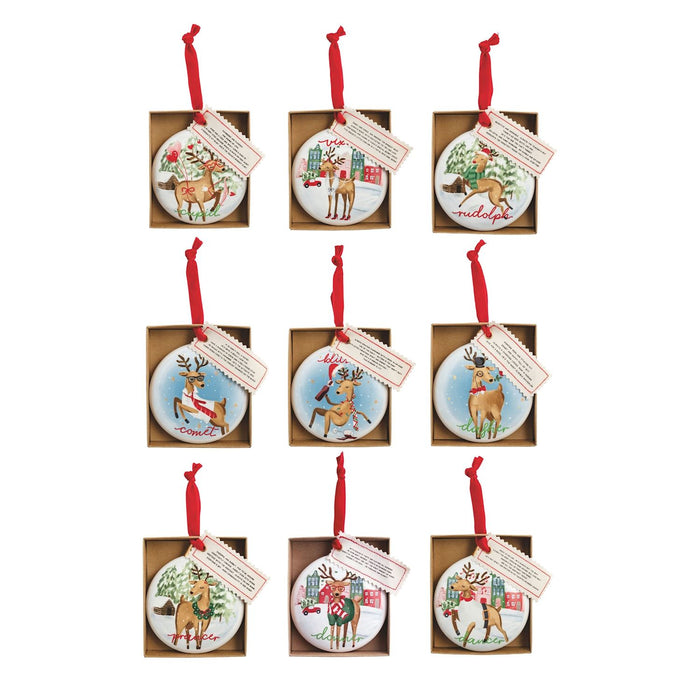 Reindeer Name Ornament