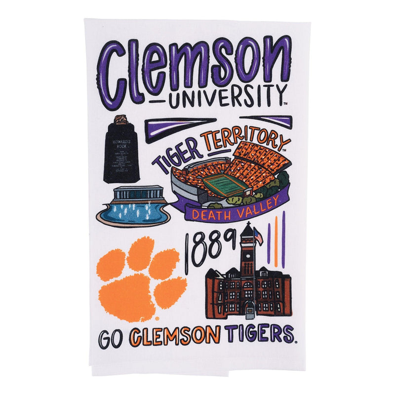 Clemson Icon Tea Towel