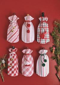Christmas Wine Bag