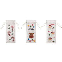 Christmas Beaded Wine Bag