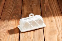 Bamboo Stoneware Butter Dish