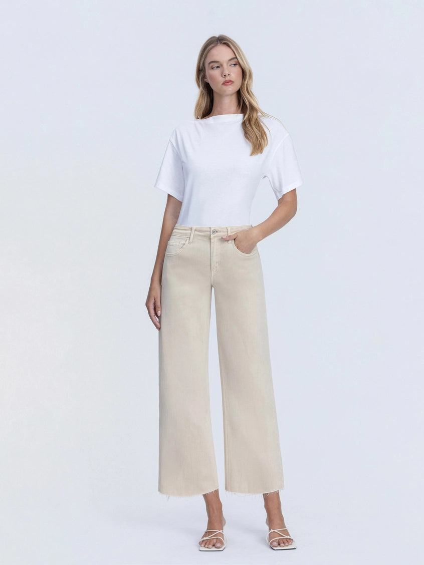 Crop Wide Leg Jeans
