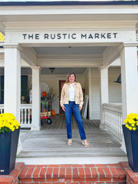 Washed Corduroy Peplum Jacket