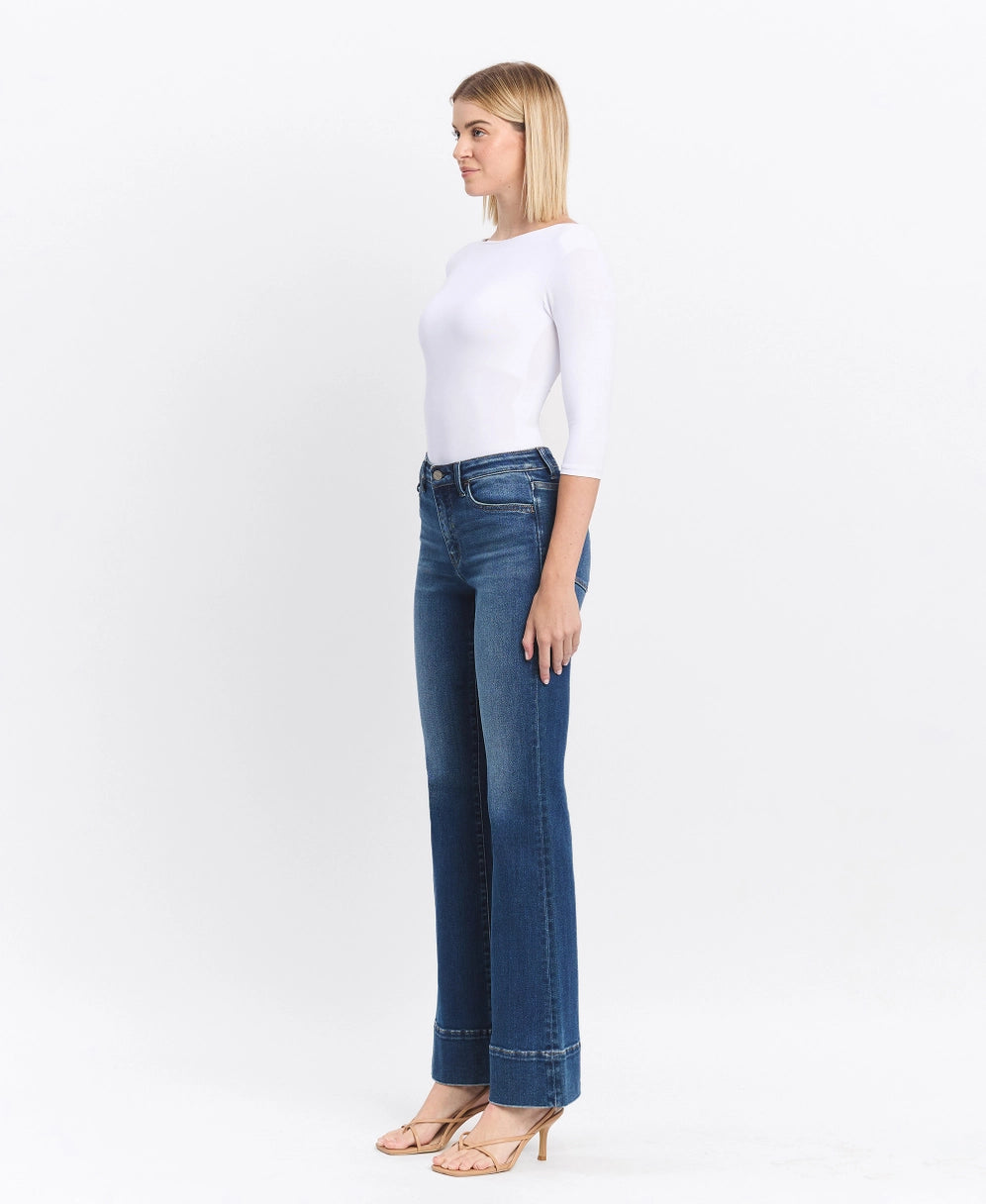 Trouser Hem Bootcut Jeans