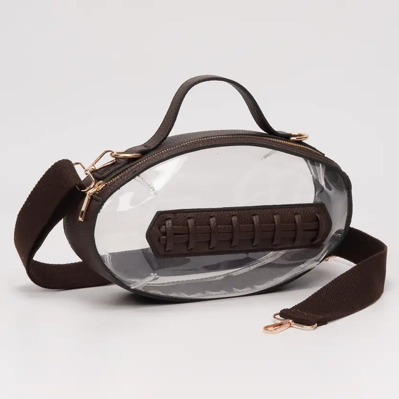 Football Clear Crossbody Bag