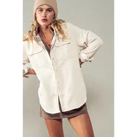 Plaid Lined Flannel Shacket