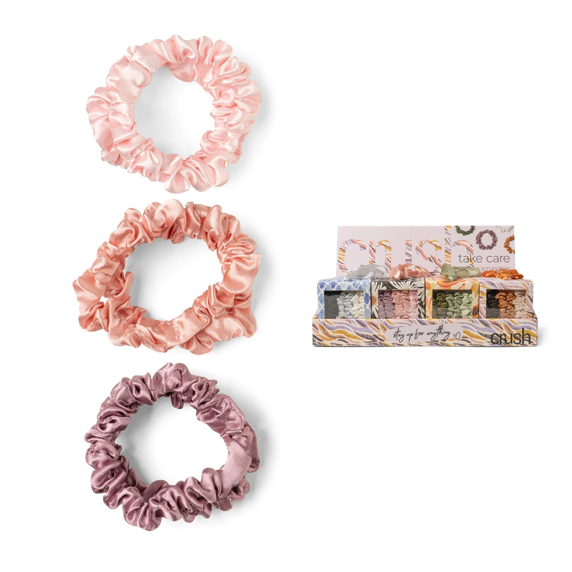 Take Care Satin Scrunchies