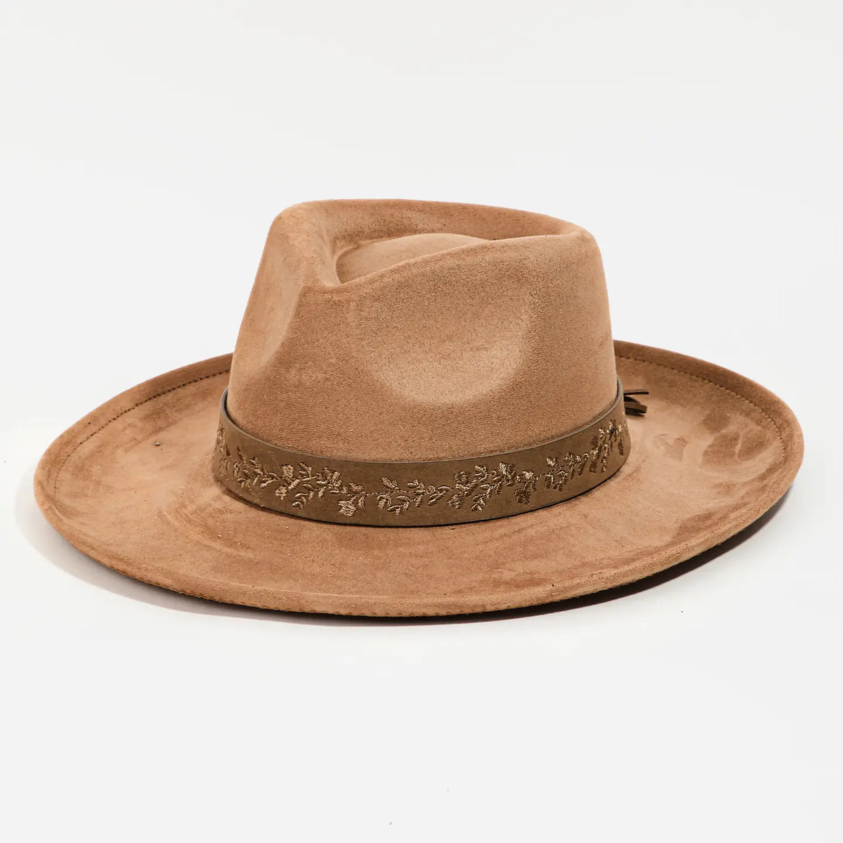 Floral Strap Fedora Hat
