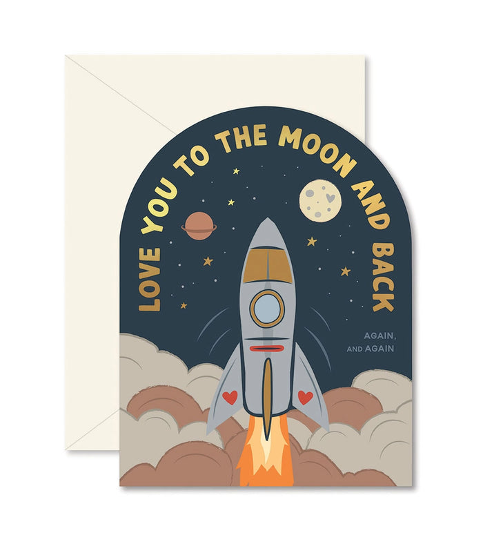 Love to the Moon Card