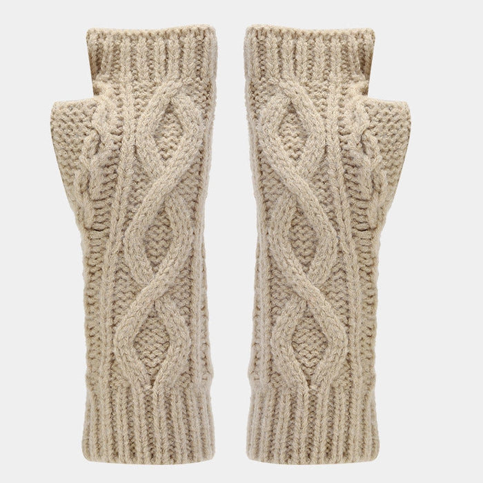 Fingerless Knit Gloves