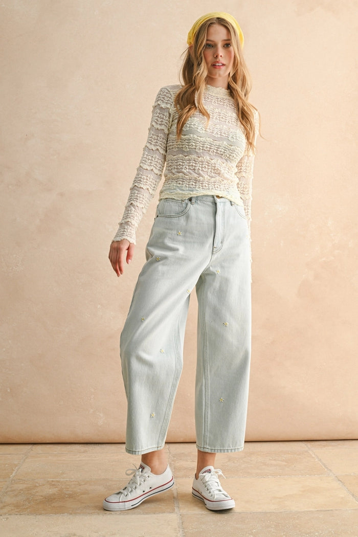 Lace Textured Blouse