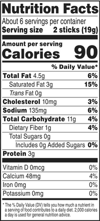 Aged Parmesan Cheese Sticks