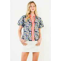 Puff Sleeve Floral Top