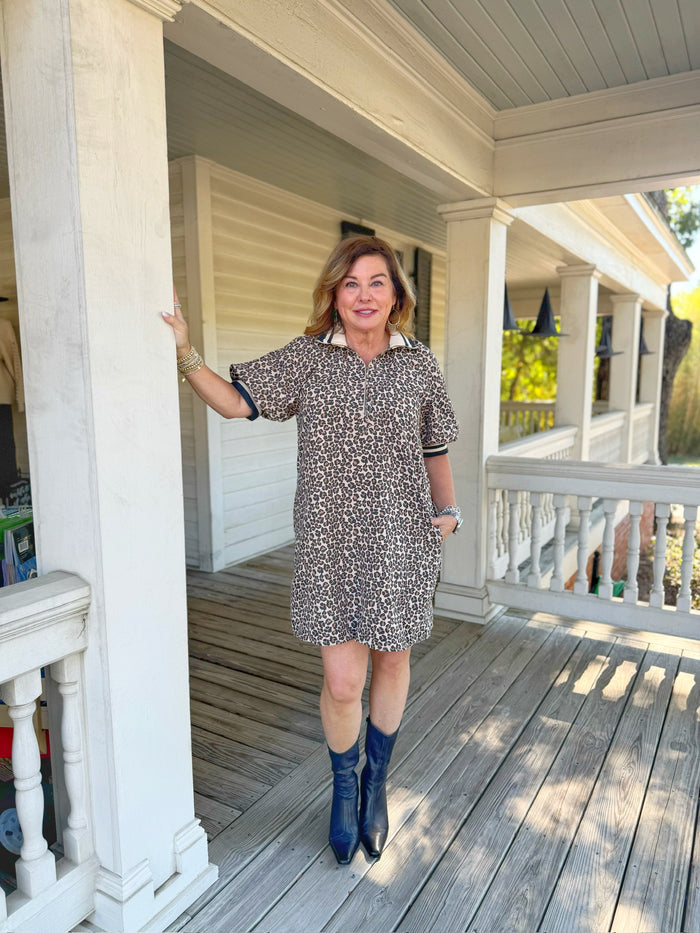 Leopard Print Mini Dress