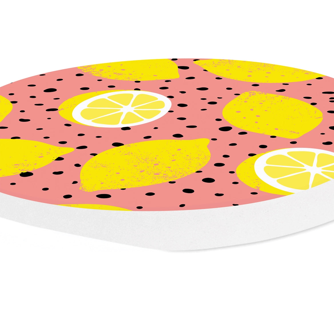 Pink Lemon Car Coaster
