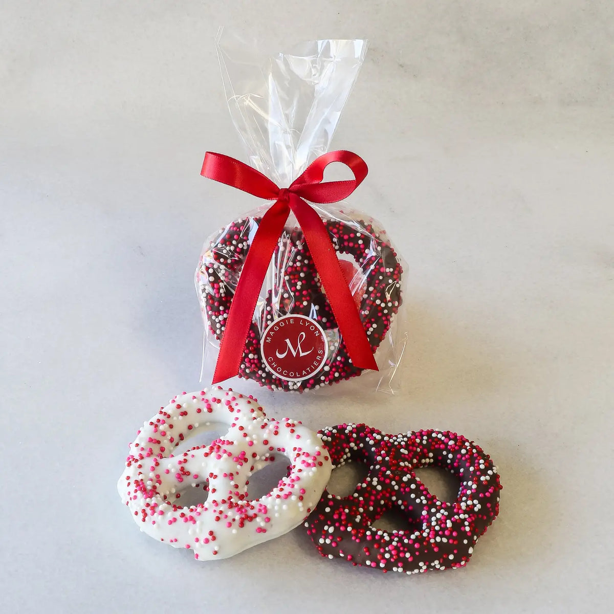 Valentine Chocolate Covered Pretzels