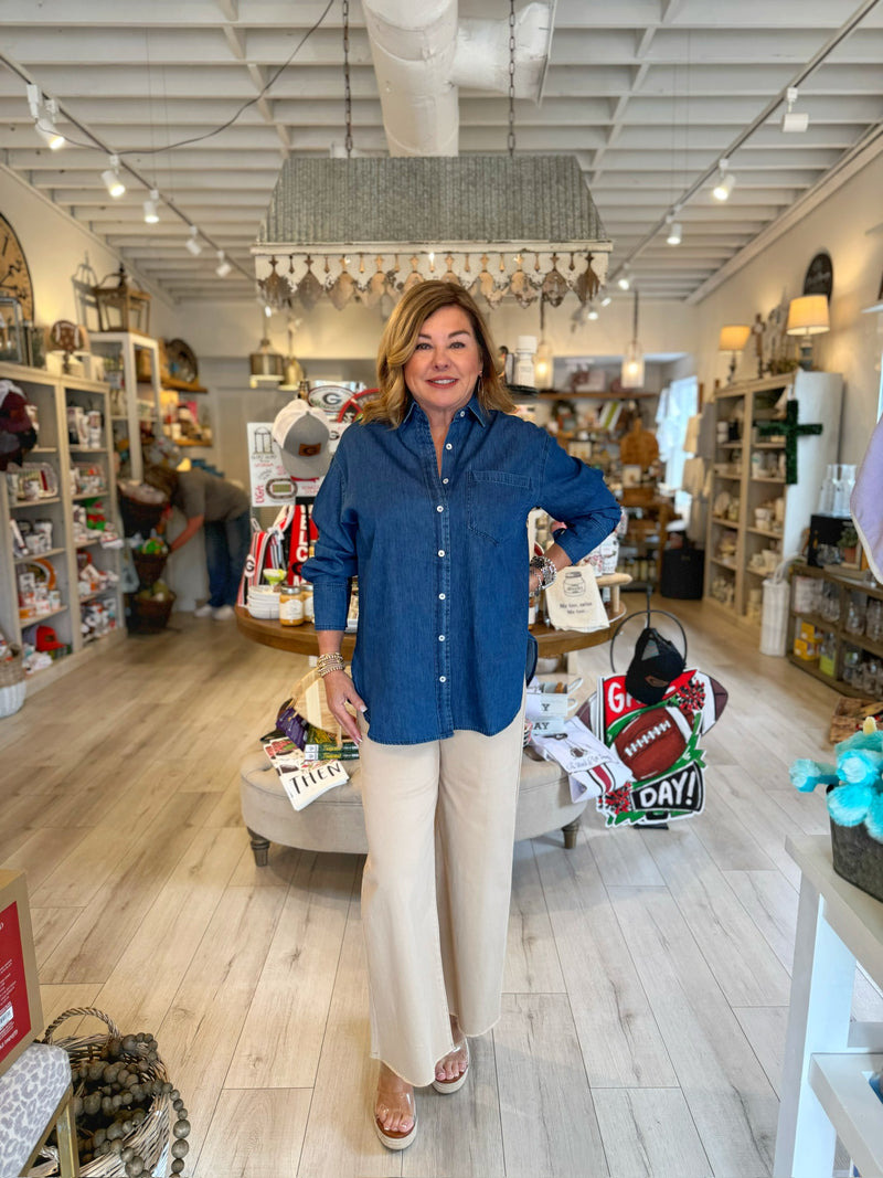 Cotton Button Up Shirt