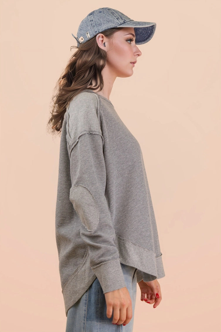 Elbow Patch Knit Top