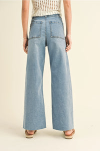 Wide Leg Denim Pants