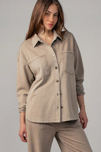 Western Relaxed Denim Top