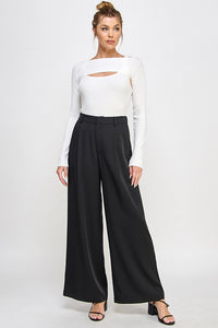 Pleat Front Drapey Trousers