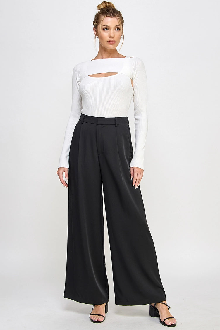 Pleat Front Drapey Trousers