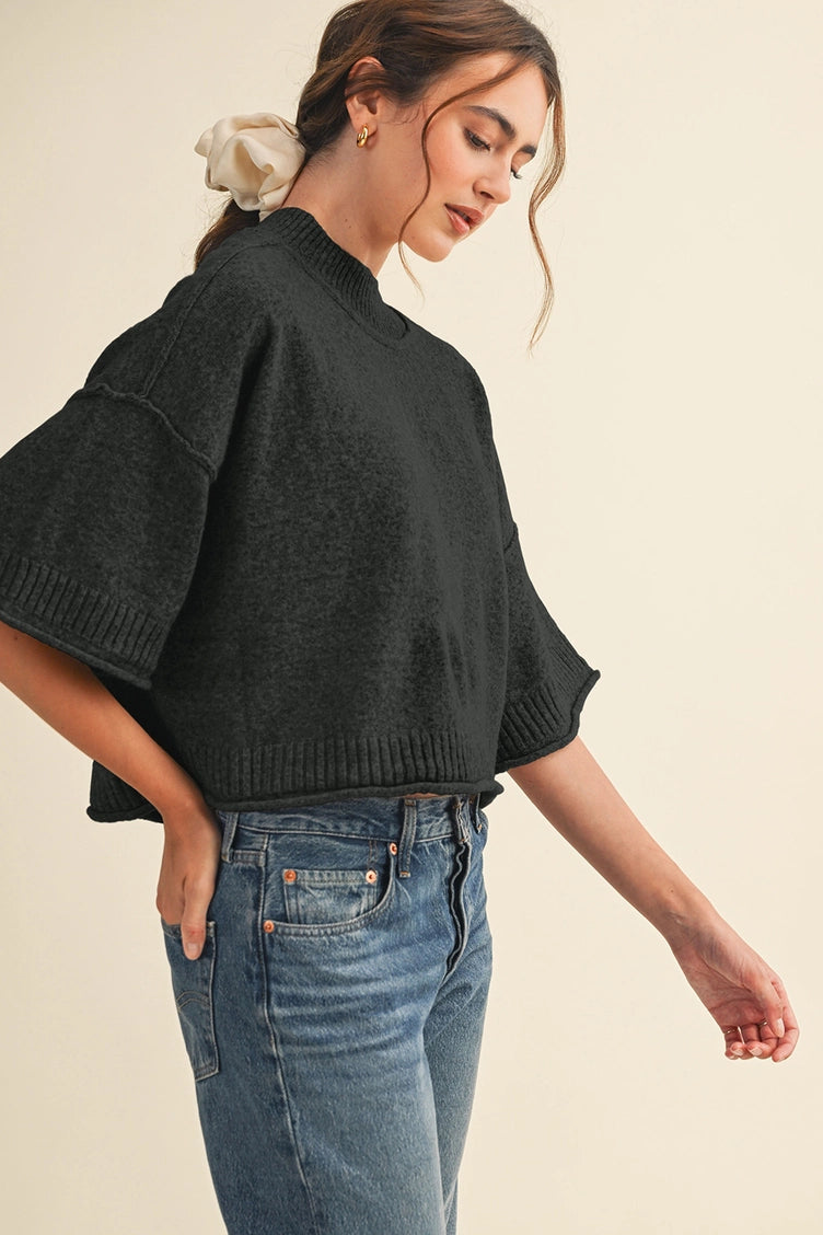 Marled Knit Sweater
